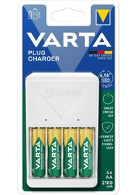 Resim Varta Plug (PROMO ) Şarj Cihazı+8x2100mAh AA Şarjlı Kalem+ÇANTA 