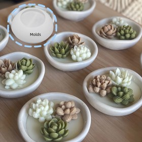 Resim DIY Mini Kaplar, Düzensiz Şekilli Mum Bardakları ve Dekoratif Ayna El Sanatları için Silikon Reçine Döküm Kalıpları - Dayanıklı ve Esnek Malzeme, Takı Döküm Malzemeleri 