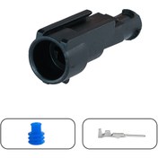 Resim TE Connectivity Superseal Dişi Soketi 1 Pin Kablosuz 