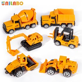 Resim Unilabo 6 Adet Alaşımlı Küçük İnşaat Arabaları Araçları, Döküm Mini İnşaat Kamyon Oyuncaklar, Buldozerler Ekskavatör Çimento Damperli Oyuncaklar Dış Mekan Doğum Günü Paskalya Cadılar Bayramı Noel Şükran Günü Hediyeleri 
