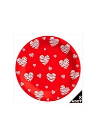 Resim Love Karton Tabak - 23cm X 8 Adet 