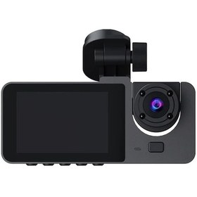 Resim Sunshine011 3 Kanallı 1080p Ön 480p Arka Ve Dahili 480p Dual Lens Araç Kamerası Gece Görüşlü Dvr 