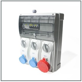 Resim Novsen Ip66 Kombinasyon Panosu 2ad. 3x16a, 1ad. 5x32a Kilitli Priz 