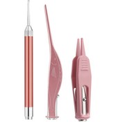 Resim Mufunye Led Işıklı Kulak Temizleme Köpüğü Kulak Kiri Temizleme Burun Temizleme Klipsi Bebek Yetişkin Kulak Burun Temizleme Cımbızı Temizleme Seti 