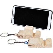 Resim Tamiret Anahtarlık Ahşap Telefon Tutucu Standı 2 Adet 