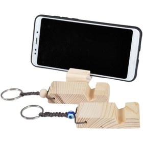 Resim Tamiret Anahtarlık Ahşap Telefon Tutucu Standı 2 Adet 