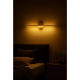 Resim Modern Gold Kasa Beyaz Işık Tablo Aplik Duvar Tablo Koridor Banyo Ayna Üstü Elektrikli 