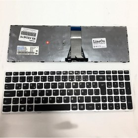 Resim Lenovo Uyumlu Ideapad G50-80 Notebook Klavye Gri Çerçeve 