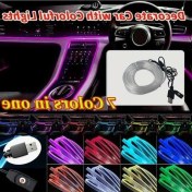 Resim Trendooze Turcoshop11 7 Renkli Rgb Led Şerit Araç İçi Aydınlatma 500cm Usb Güçlü Esnek Neon Sıcak Işık Tüp 
