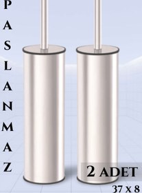 Resim LİGROUND Ikili Paslanmaz Metal Akıllı Klozet-temizlik Fırçası Set 
