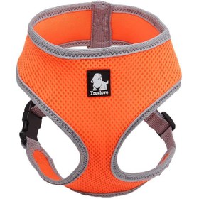 Resim Air Mesh, Turuncu Köpek-Kedi Göğüs Tasması - XS 
