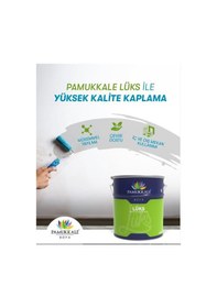 Resim Pamukkale Lüks Sentetik Yağlı Boya 15 Lt Mat Beyaz 