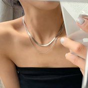 Resim 2 Adet Şık Minimalist Hip-Hop Katmanlı Kolye Seti, Yazlık Takı 