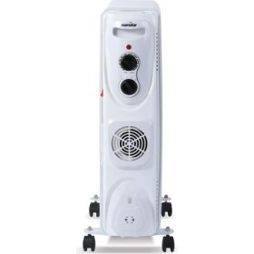 Resim Marsstar Marsstar B08F Turbo Fanlı 11 Dilim Elektrikli Yağlı Radyatör, 2500 Watt Petek Isıtıcı 