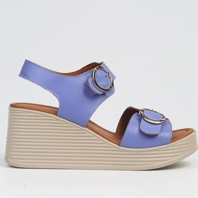 Resim Pierre Cardin ® | PC-7213- Mor-Kadın Dolgu Topuk Ayakkabı 