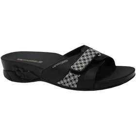 Resim Ceyo Flora Siyah Ortapedik Bayan Terlik & Sandalet 