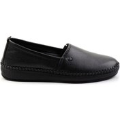 Resim Siyah Leather Kadın Babet K01523021103 Siyah 
