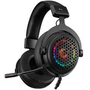 Resim Rampage MAJESTY Siyah RGB Led 7.1 Surround Sound System Gaming Mikrofonlu Oyuncu Kulaklığı 