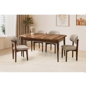 Resim Ceviz Mobilgen Nergis Sandalye Ceviz 