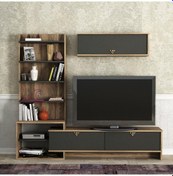 Resim Dekorister Exclusive Pırıl Tv Ünitesi Ceviz-Antrasit 