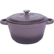 Resim Lava New Heritage Serisi 22 CM Döküm Demir Kapak Mor Yuvarlak Tencere LV Y TC3 22 YK3 P 