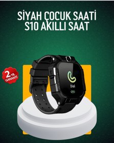 Resim Marsilyan S10 Siyah Çocuk Takip Saati Güvenli Alan Uyarısı ve Sesli Mesaj - MCT3578-9764 