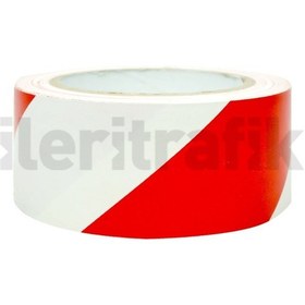 Resim İleri Trafik 5CMx 46M EKO-1136 Reflektif Bant Beyaz Kırmızı 
