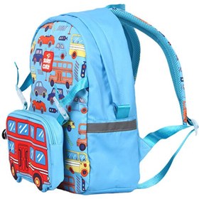 Resim Big Car Unisex Çocuk Two in one Sırt Çantası 