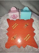 Resim Uslu Çeyiz 50 Adet KINAMIZA HOŞGELDİNİZ Baskılı Kare Kutu 