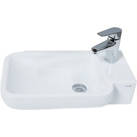 Resim Creavit TP027 Dolap Uyumlu Lavabo Beyaz 33 x 53 CM 