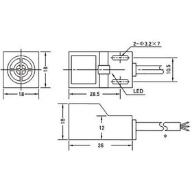 Resim SN04-P2 10-30V 5mm PNP NC Endüktif Mesafe Sensörü 