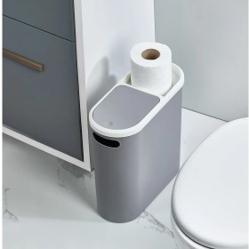 Resim PremiumPort Dar Tasarım Çöp Kovası 10 Litre, Banyo ve Mutfak Için Şık ve Pratik 