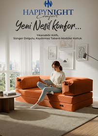 Resim HAPPYNIGHT Sofya Aktivite Koltuğu | Oyun Koltuğu | Sünger Koltuk | Sinema Koltuğu | 90x180 
