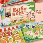 Resim [1set Eğitim Öğrenme Sticker Kitabı] 3-6 Yaş Arası Çocuklar İçin Eğitim Aktivite Kitabı, Erken Öğrenme Alfabesi ve Kelime Gelişimi, Tekrar Kullanılabilir Eğlenceli Şekiller ile Etkileşimli Sessiz Kitap, Dayanıklı Kağıt Malzemesi, Piller Gerekmez 