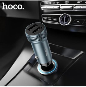 Resim Hoco Z49 Çift Usb Girişli Araç Şarj Başlık + Usb To Apple Uyumlu iPhone Lightning Kablo- 5775 