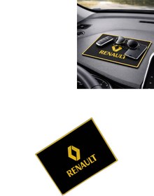 Resim TUSBA MARKET Renault Logolu Torpido Üstü Kaydırmaz Ped 