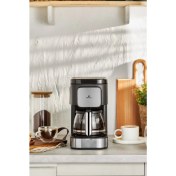 Resim Karaca C / F Coffee Brew Inox 2 In 1 Aroma Özellikli Filtre Kahve ve Çay Demleme Makinesi Cam 0-1 L 50 Hz 