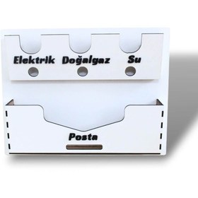 Resim EL YAPIMI Bölmeli Posta Fatura Kutusu 