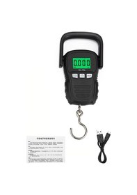 Resim Yifomall Taşınabilir Şarjlı Kanca Terazi - 50kg Kapasiteli, Yeşil Ekranlı, Sesli Uyarılı, Sıcaklık Göstergeli 111 Karakter 