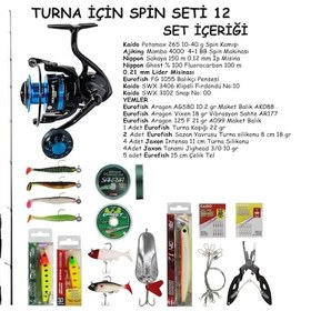 Resim Turna Avı İçin Spin Olta Seti 12 