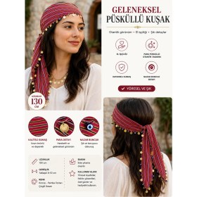 Resim Keşan Çizgili Bandana 