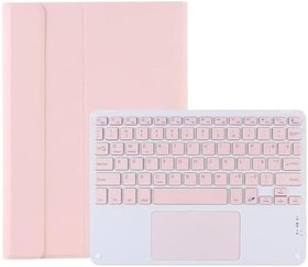Resim Microcase iPad 10.2 inch (7/8/9 Serileri) ile uyumlu Bluetooth Touchpad Klavye + Standlı Kılıf - BKK5 Pembe 