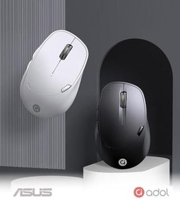 Resim Adol Kablosuz Dual Band Hibrit Bluetooth &Wireless Kablosuz Mouse Şarjlı - Beyaz 