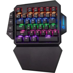 Resim GameBooster GB-G22 SATANIC Rainbow Aydınlatmalı 35 Tuş Mekanik Oyun Klavyesi 