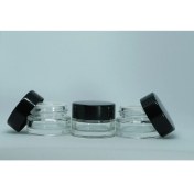 Resim Boş Krem Kavanozu 5 ml (3 Adet) Boş Şeffaf Cam Kutu 