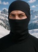 Resim Universal Termal Kar Yüz Maskesi Rüzgar Geçirmez Erkek Balaklava Kask Içi 