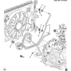 Resim Chevrolet / Yeni Aveo (T300) 1.4 Şanzıman Yağ Soğutucu Borusu 