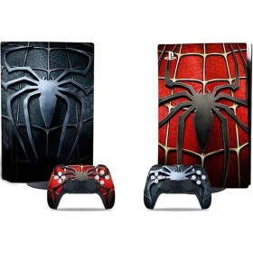 Resim Kt Grup Marvel Spiderman Logo Playstation 5 Disk Edition Sticker Kaplama Seti 