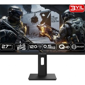 Resim Fazeon X27F120QP 27" 120Hz 0.5ms Lg Nano Fast IPS 2k Qhd Hdmı*1 +Dp*1+Usb*1 Pıvot Gamıng Monıtor 