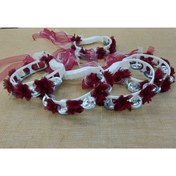 Resim FREE Bordo Süslü Kına Tefi 10 Adet – Kına Eğlence Aksesuarı 